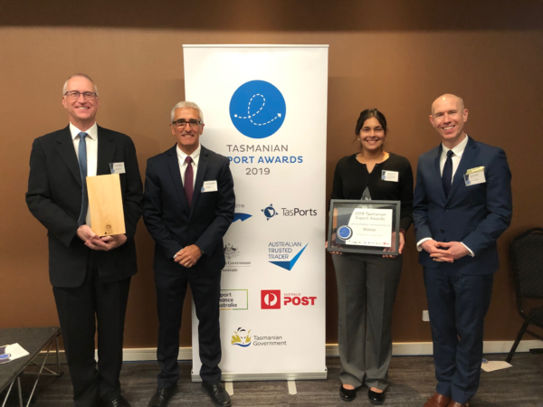 2019 Tasmanian Export Awards - LPI won Technology & Innovation Award